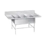 Advance Tabco K7-3-1432-18RL Sink, (3) Three Compartment