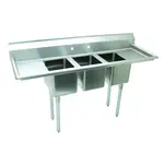 Advance Tabco K7-CS-21-EC-X Sink, (3) Three Compartment