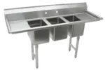 Advance Tabco K7-CS-22 Sink, (3) Three Compartment