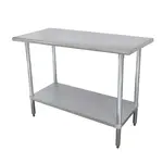 Advance Tabco MSLAG-240-X Work Table,  30" - 35", Stainless Steel Top