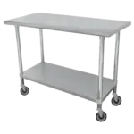 Advance Tabco MSLAG-306C-X Work Table,  63" - 72", Stainless Steel Top 