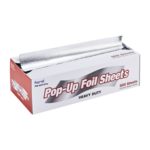 Aluminum Foil, 10.75" x 12', Aluminum, Pop-up Sheets, (3000/Case), Karat FW-AFS101