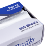Aluminum Foil Sheets, 10.75" x 12", Duty, (500/Box), Karat FW-AFS100