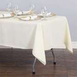 AMBASSADOR LINEN Tablecloth, 60X102, Ivory, Polyester, Ambassador Linen 60102-010102