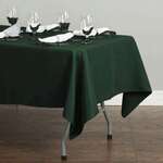 AMBASSADOR LINEN Tablecloth, 60"X102", Hunter Green, Polyester, Rectangular, Ambassador Linen 60102-010165