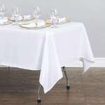 AMBASSADOR LINEN Tablecloth, 60"X102", White, Polyester, Ambassador Linen 60126-010101