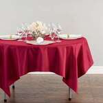 AMBASSADOR LINEN Tablecloth, 70", Burgundy, Polyester, Square, Ambassador Linen 70SQR-010131