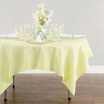AMBASSADOR LINEN Tablecloth, 70", Tea Green, Polyester, Square, Ambassador Linen 70SQR-010161