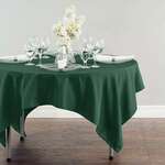 AMBASSADOR LINEN Tablecloth, 70", Hunter Green, Polyester, Square, Ambassador Linen 70SQR-010165