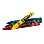 AmerCare Royal Crayons, 4-Pack, Green/Blue/Red/Yellow, Wax, (2,000/Case) Royal Paper Products CR20004PKP