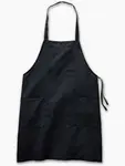 Ardous Trading APRON BIB 3-POCKET BLACK 36" X 28"