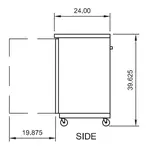 Arctic Air ABB48G Back Bar Cabinet, Refrigerated