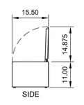 Arctic Air ACP55 Refrigerated Countertop Pan Rail