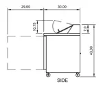 Arctic Air AST60R Refrigerated Counter, Sandwich / Salad Unit