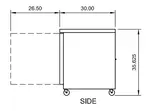 Arctic Air AUC27F Freezer Counter, Work Top