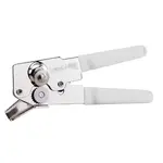 CAN OPENER, SWING WAY, 6.30", COMPACT, WHITE GRIP HANDLE