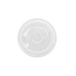 ARVESTA Flat Lid with Straw Slot, Fits 8, 9, and 10 oz, Clear, Plastic, (1,000/Case), Arvesta PCLID-08