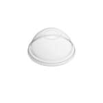 ARVESTA Dome Lid with Hole, Fits 8, 9, and 10 oz, Clear, Plastic, (1,000/Case), Arvesta JDL600