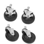 ARVESTA Casters, 5", 2 With Breaks, 2 No Breaks, (4/Pack) FALCON EQUIPMENT CAST-5MIX