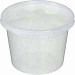 Food Container, 16Oz, Micro, W/Lids, Round, 150 Sets, Arvesta MWCR-16