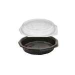 ARVESTA Microwaveable Container, 48oz, Black, Polypropylene, Round, With Lid, (150/Case)  Arvesta MWCR-48