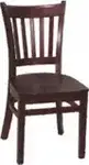 ARVESTA Chair, Mahogany, Wood, Vertical Bar, Arvesta WCH-13M