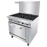 Atosa AGR-6B-NG Range, 36" Restaurant, Gas