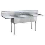 Atosa MRSB-3-D Sink, (3) Three Compartment