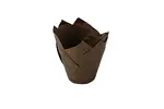 Baking Cup, 6-1/4" x 2", Medium, Brown, Tulip Design, (2000/case) Royal Paper Products RPTM50B