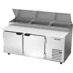 Beverage Air DP72HC Refrigerated Counter, Pizza Prep Table