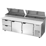 Beverage Air DPD93HC-2 Refrigerated Counter, Pizza Prep Table