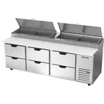 Beverage Air DPD93HC-4 Refrigerated Counter, Pizza Prep Table