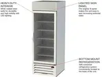 Beverage Air MMF23HC-1-W Freezer, Merchandiser