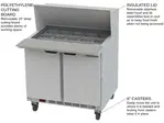 Beverage Air SPE36HC-15M Refrigerated Counter, Mega Top Sandwich / Salad Un