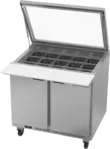 Beverage Air SPE36HC-15M-STL Refrigerated Counter, Mega Top Sandwich / Salad Un