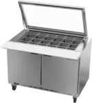 Beverage Air SPE48HC-18M-STL Refrigerated Counter, Mega Top Sandwich / Salad Un