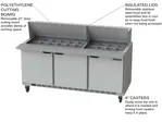 Beverage Air SPE72HC-30M Refrigerated Counter, Mega Top Sandwich / Salad Un