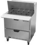 Beverage Air SPED32HC-12M-2 Refrigerated Counter, Mega Top Sandwich / Salad Un