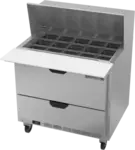 Beverage Air SPED36HC-15M-2 Refrigerated Counter, Mega Top Sandwich / Salad Un