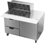 Beverage Air SPED48HC-12M-2 Refrigerated Counter, Mega Top Sandwich / Salad Un
