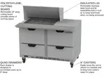 Beverage Air SPED48HC-12M-4 Refrigerated Counter, Mega Top Sandwich / Salad Un