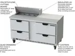 Beverage Air SPED60HC-08-4 Refrigerated Counter, Sandwich / Salad Unit
