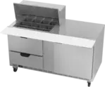 Beverage Air SPED60HC-12M-2 Refrigerated Counter, Mega Top Sandwich / Salad Un