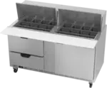 Beverage Air SPED60HC-24M-2 Refrigerated Counter, Mega Top Sandwich / Salad Un