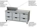 Beverage Air SPED72HC-08-6 Refrigerated Counter, Sandwich / Salad Unit