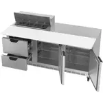 Beverage Air SPED72HC-08C-2 Refrigerated Counter, Sandwich / Salad Unit