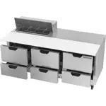 Beverage Air SPED72HC-08C-6 Refrigerated Counter, Sandwich / Salad Unit