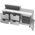Beverage Air SPED72HC-10-4 Refrigerated Counter, Sandwich / Salad Unit