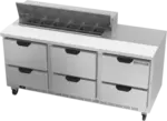 Beverage Air SPED72HC-12-6 Refrigerated Counter, Sandwich / Salad Unit