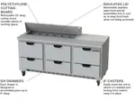 Beverage Air SPED72HC-12-6 Refrigerated Counter, Sandwich / Salad Unit